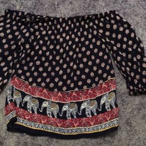 Off the shoulder blouse